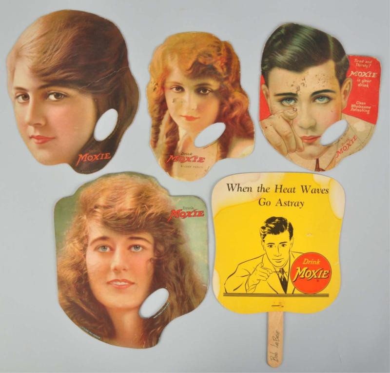 Lot of 5: Moxie Fans. 
Late teens