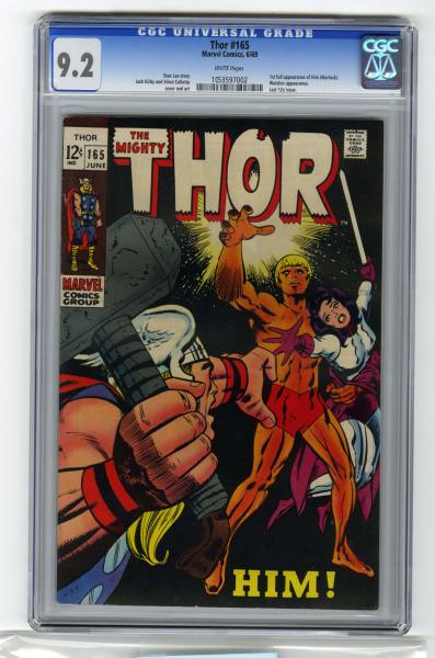 Thor #165 CGC 9.2 Marvel Comics 6/69.