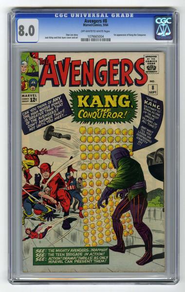 Avengers #8 CGC 8.0 Marvel Comics 9/64.