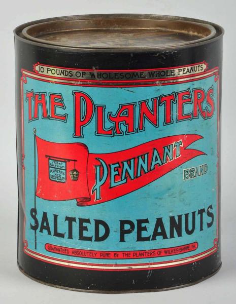 Planters Peanut 10-Pound Can & Lid.