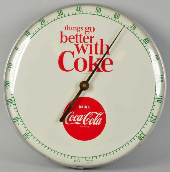Coca-Cola Dial Thermometer. 
1960s.