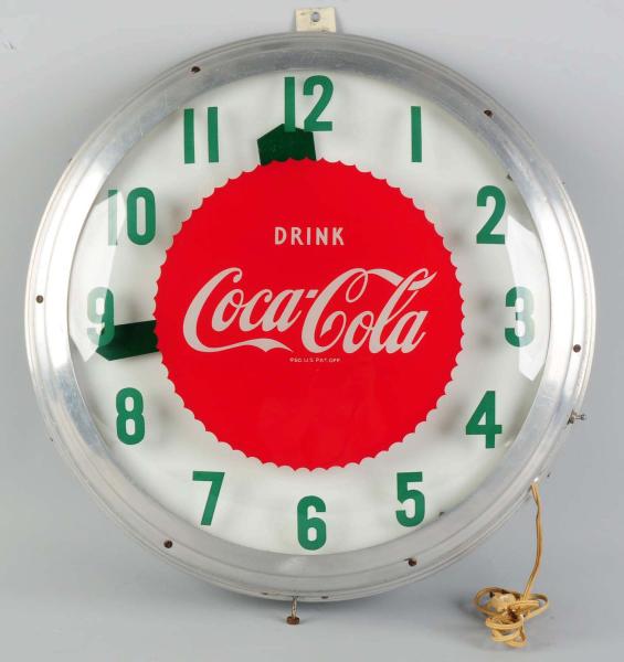 Coca-Cola Outdoor Clock. 
1950s.