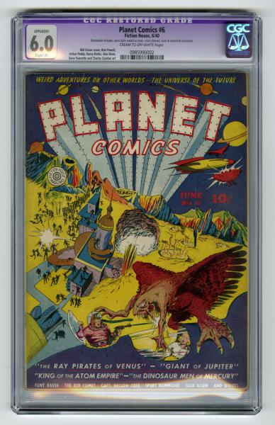 Planet Comics 6 CGC 6 0 Fiction 10df6f
