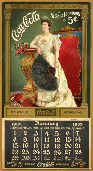 1905 Coca-Cola Calendar. 
Nicely