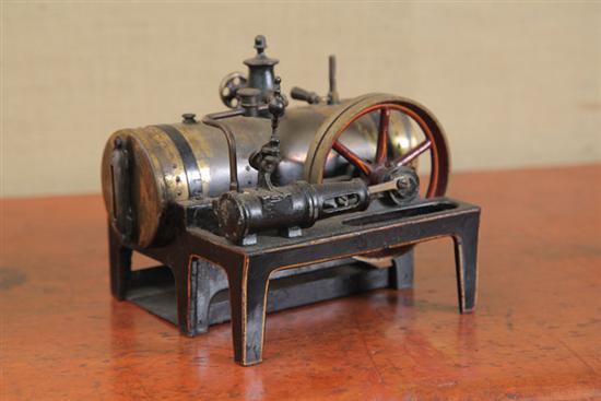 TOY STEAM ENGINE. Overtype flywheel