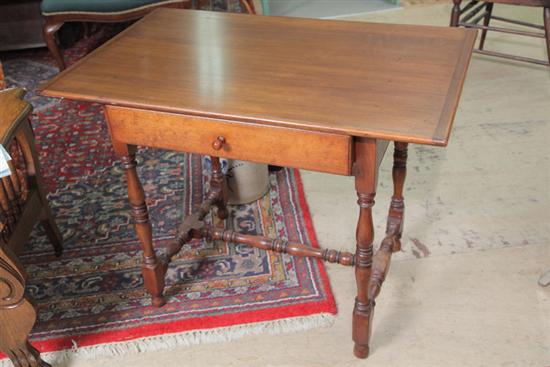 WORK TABLE. Maple with one drawer and