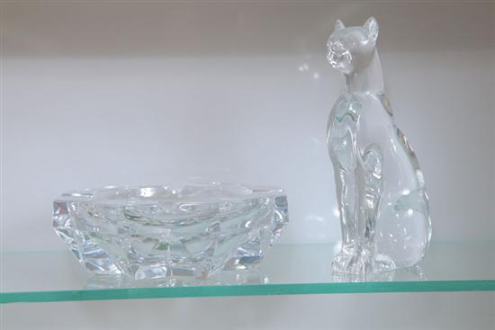 TWO PIECES OF BACCARAT CRYSTAL  10e4ab