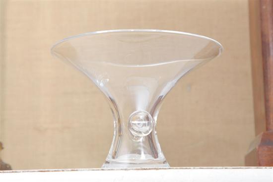 STEUBEN CRYSTAL VASE. Small vase with