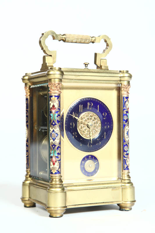 ENAMELED CARRIAGE CLOCK Brass 10e4ba