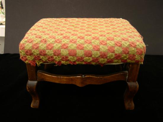 19th C French stool with cabriole 10ec3a