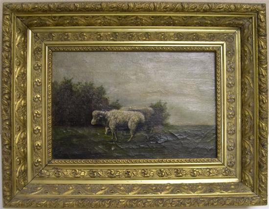 19th C unsigned oil on canvas 10ec62