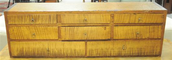 Pine cabinet with figured maple