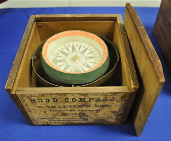 Wood compass S Thaxter Son 10ec80