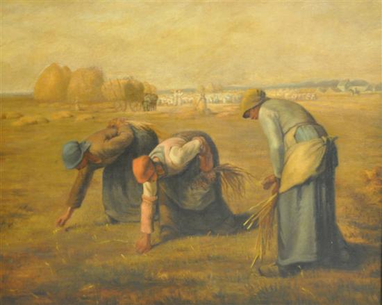 After Millet's the Gleaners  oil