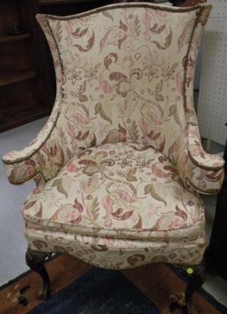 Upholstered armchair  cabriole