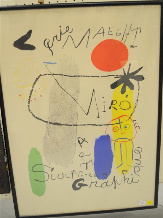 Miro poster  Galerie Maeght Sculpture