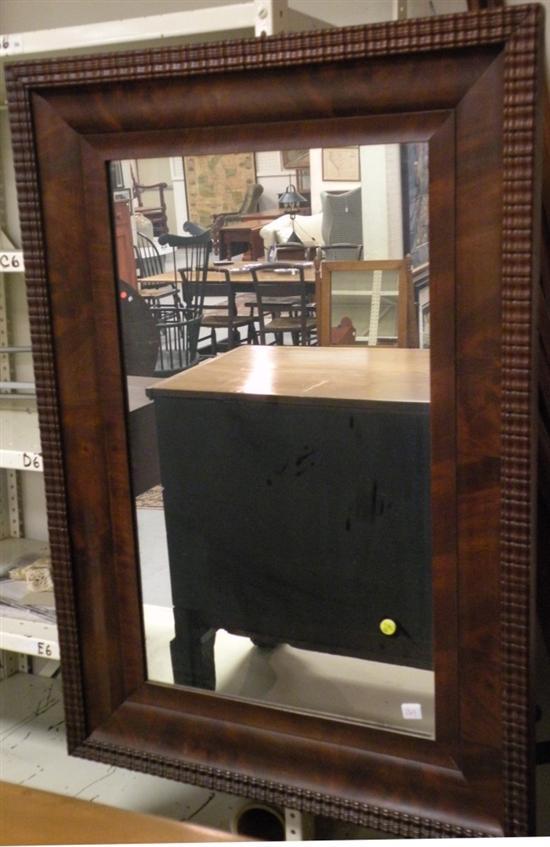 Wall mirror  mahogany veneer with