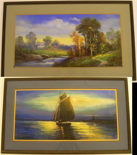 Two Chandler pastels one of a 10ed1b