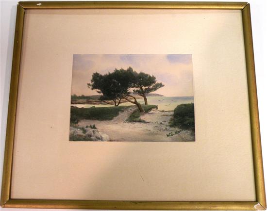 W C Norton watercolor landscape 10ed21