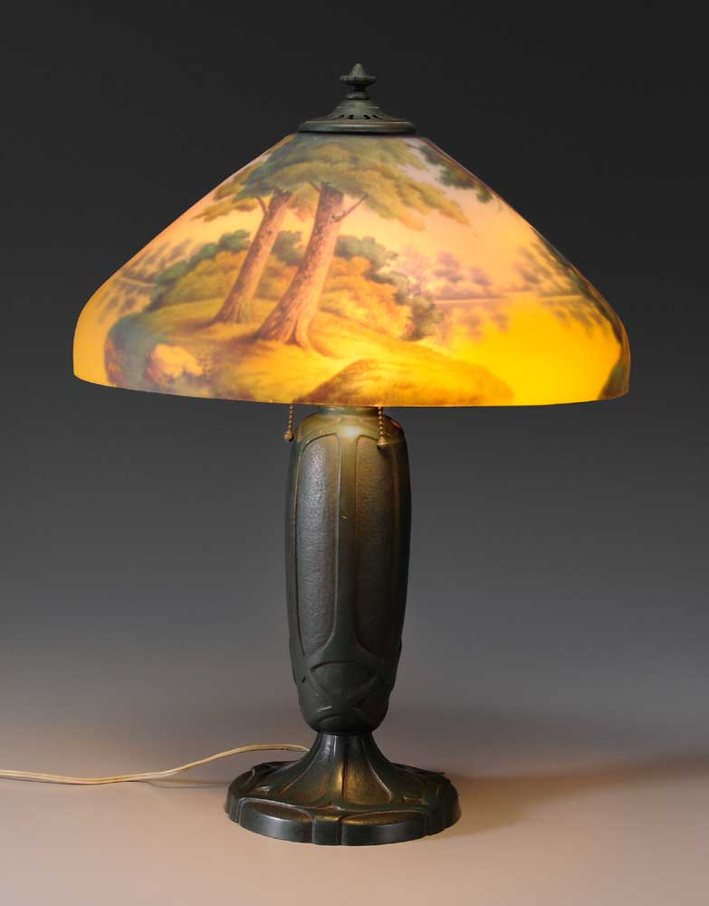 Handel Style Lamp American 20th 10ed35