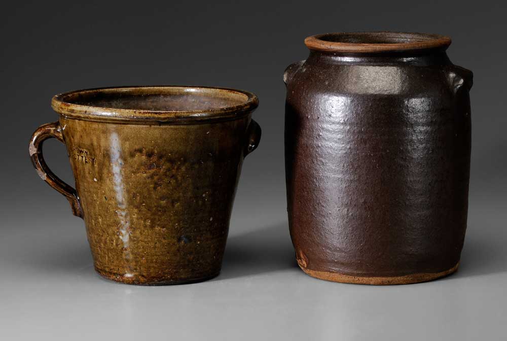 Two Pieces North Carolina Stoneware 10eda0