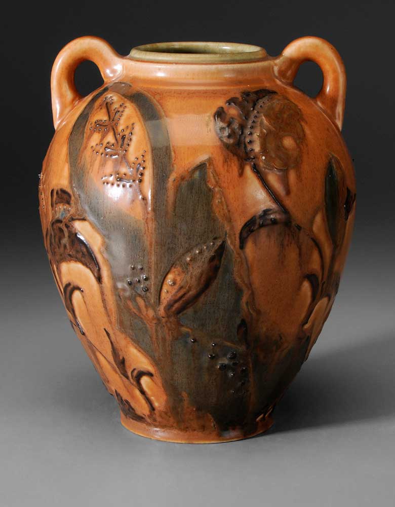 Rookwood Vase ovoid with two openwork