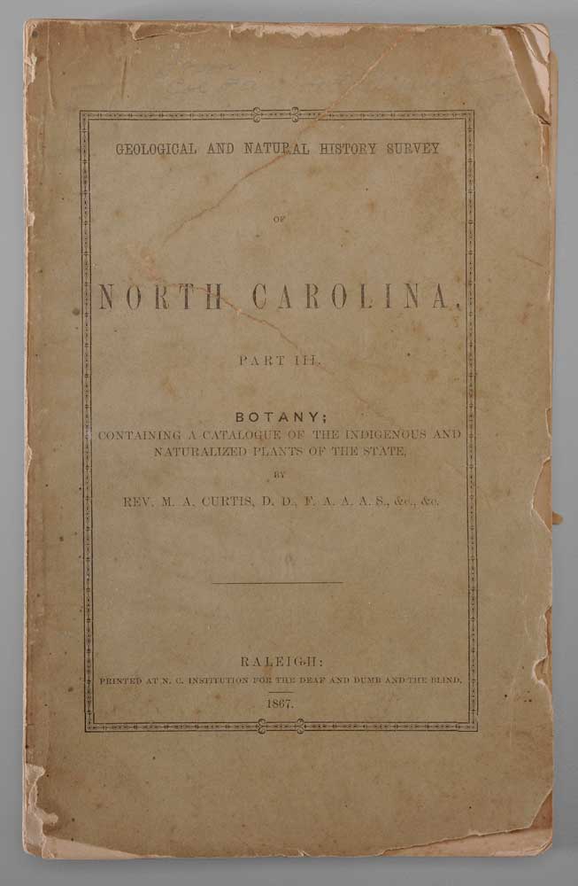 North Carolina Botany Volume, 1867