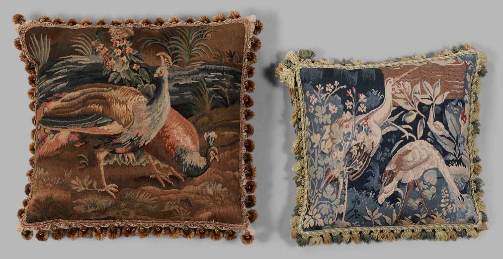 Two Bird Tapestry Throw Pillows 10edbd