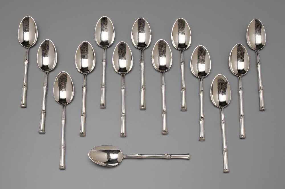 Tiffany Bamboo Sterling Teaspoons 10edc9