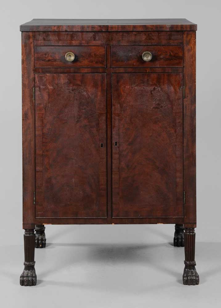 American Federal Mahogany Liquor Cabinet