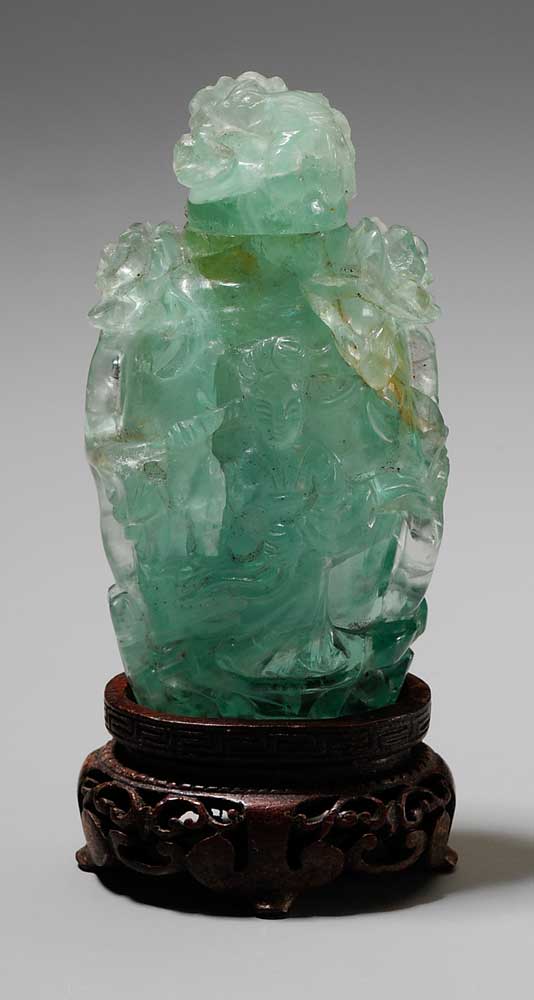 Green Stone Snuff Bottle Chinese,