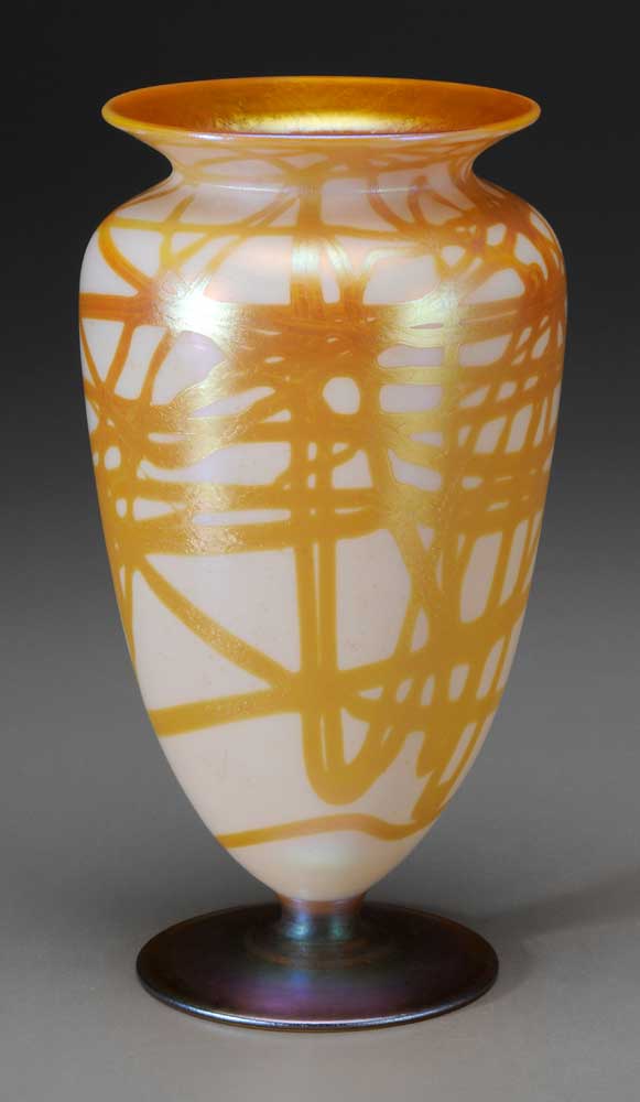 Quezal Art Glass Vase American  10ee07