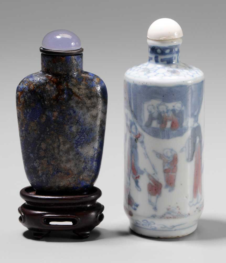 Two Snuff Bottles Chinese 18th 19th 10ee42