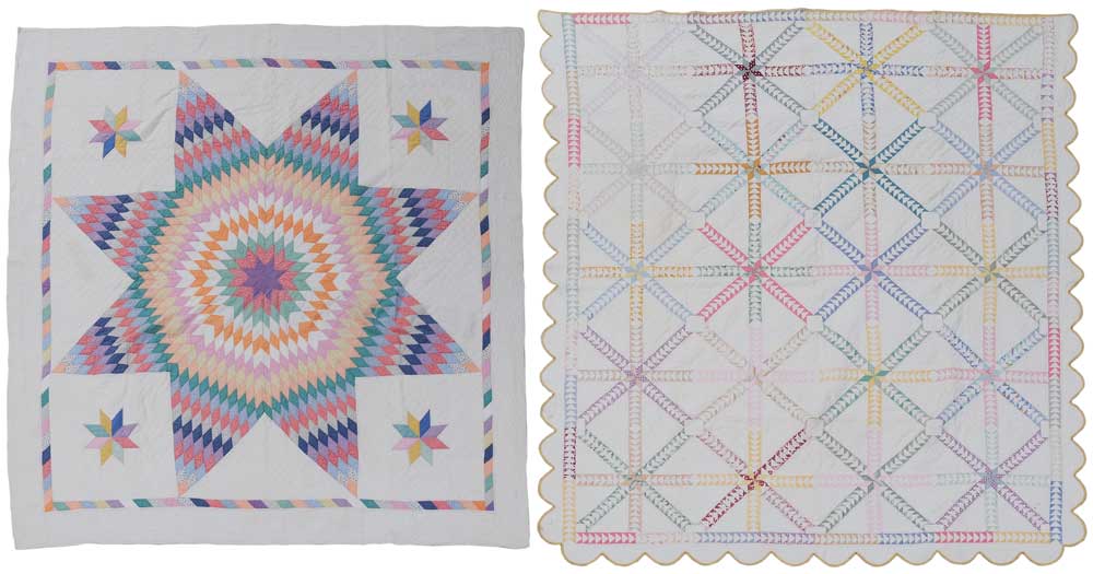 Two Pieced Quilts American, 20th