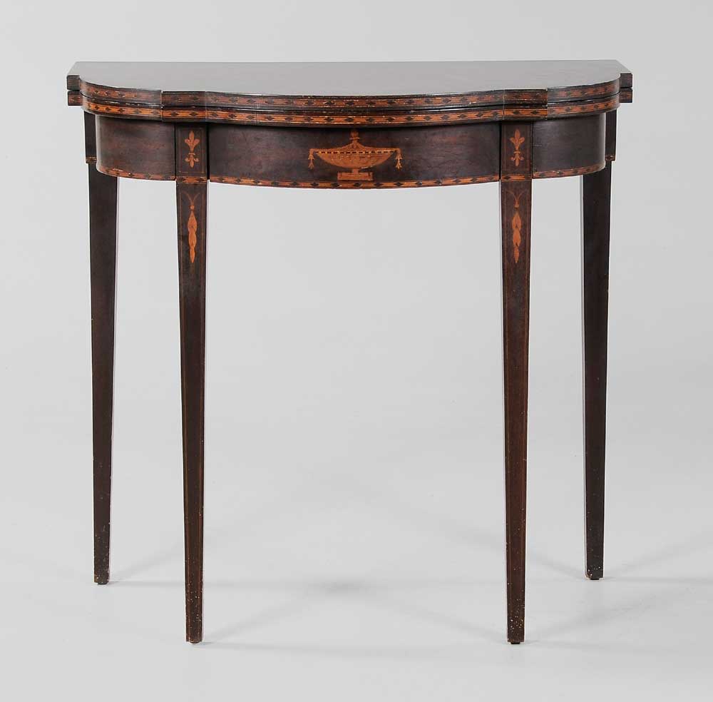 Federal Style Inlaid Mahogany Card Table