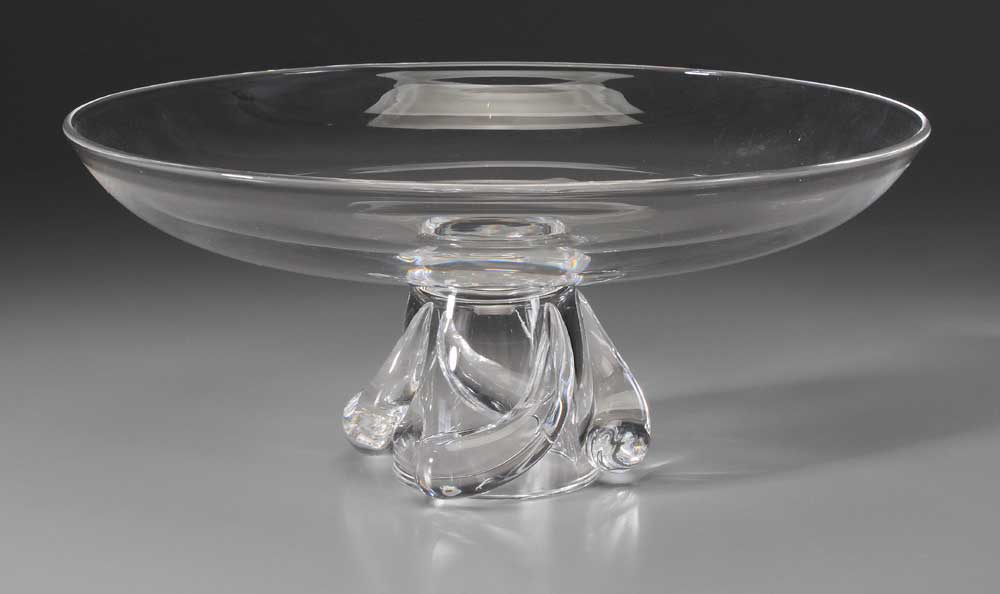 Steuben Footed Bowl clear glass 10ee66