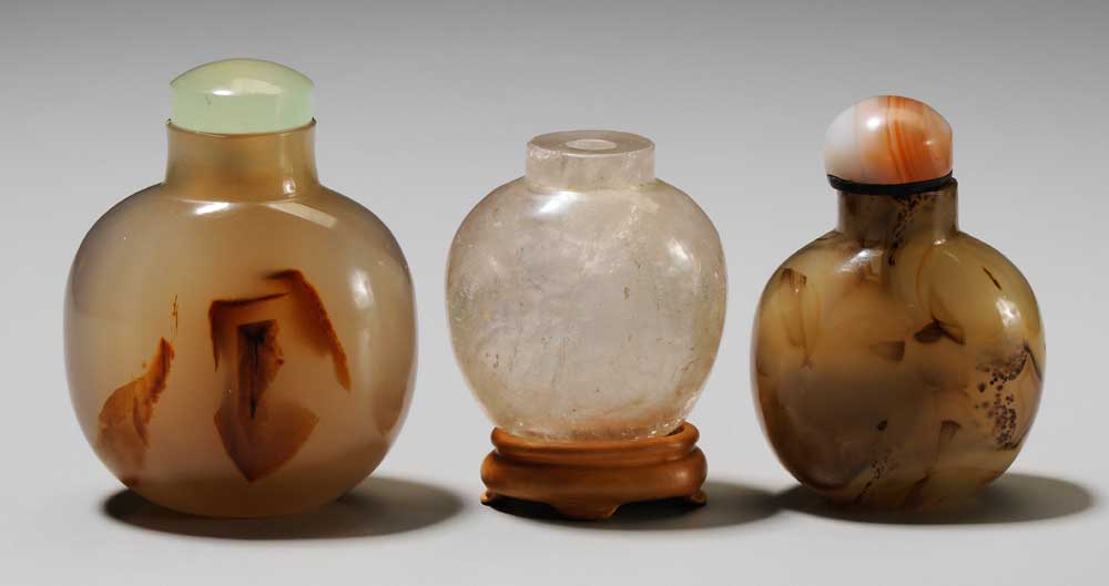 Three Stone Snuff Bottles Chinese  10ee8d