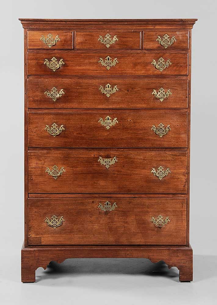 Southern Chippendale Walnut Tall 10ee96