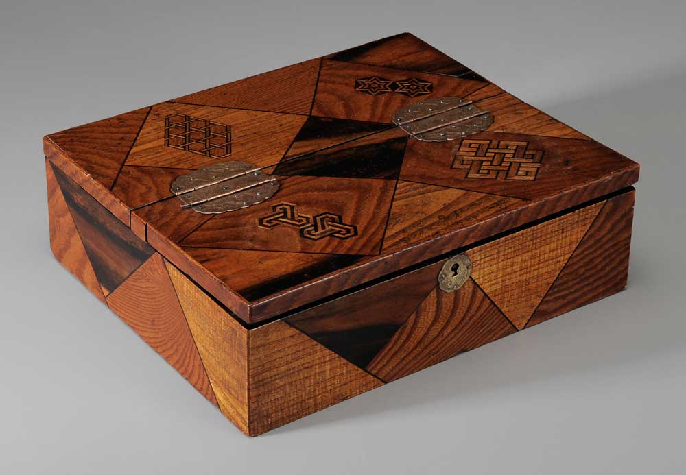 Marquetry Divided Box Japanese  10eecf