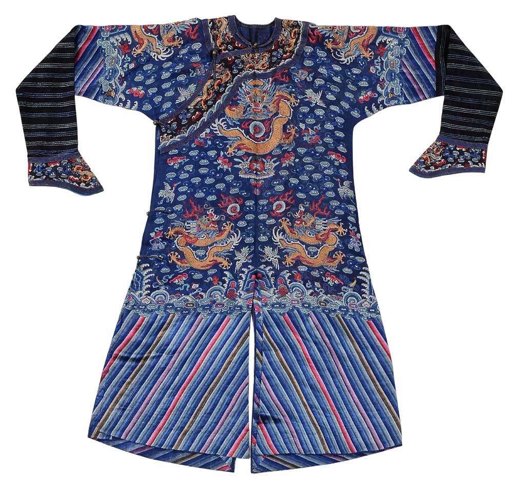 Blue Court Robe Chinese late 19th early 10eee7