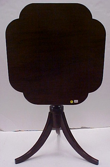 19th C. mahogany tilt top candlestand