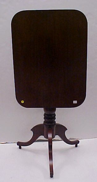 19th C. mahogany rectangular tilt