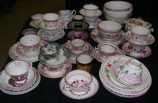 Extensive collection of lustreware