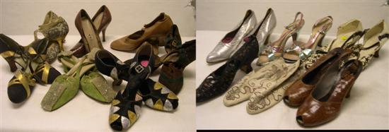 Shoes: a collection of 1930's woman's
