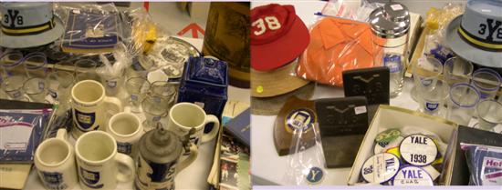 Group of Yale related memorabilia