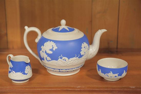 COPELAND SPODE JASPERWARE TEA SET  1102c6