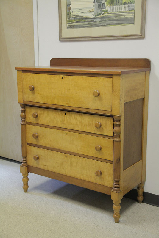 EMPIRE CHEST OF DRAWERS. Cherry