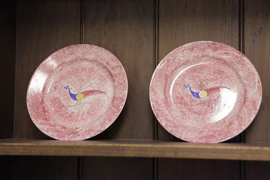 TWO SPATTERWARE PLATES Similar 11038d