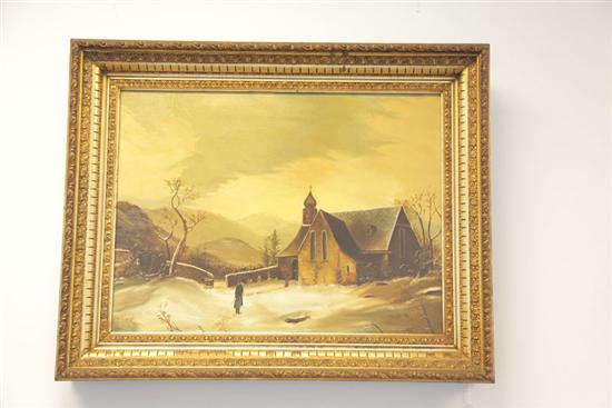 COUNTRY LANDSCAPE PAINTING WITH