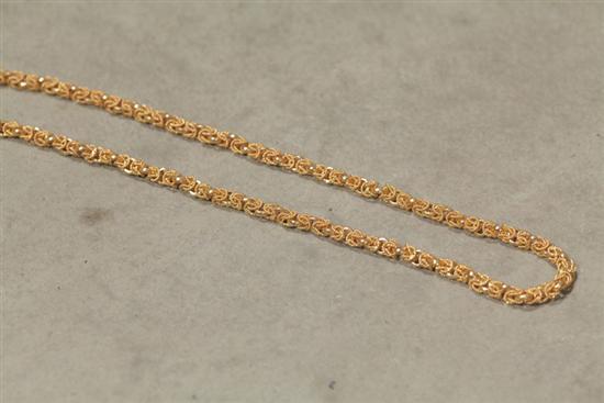 GOLD BYZANTINE STYLE NECKLACE  1103b2